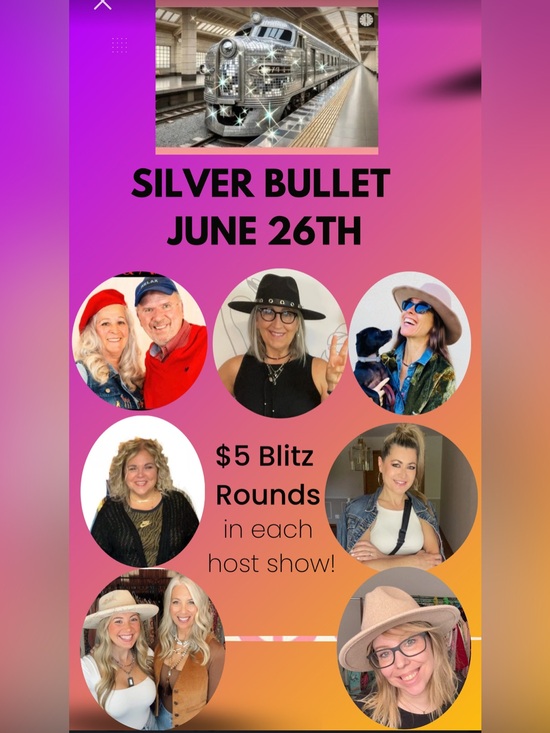 Tops - Official Silver Bullet Train Event!
June 26th  $5 BLITZ in each show!